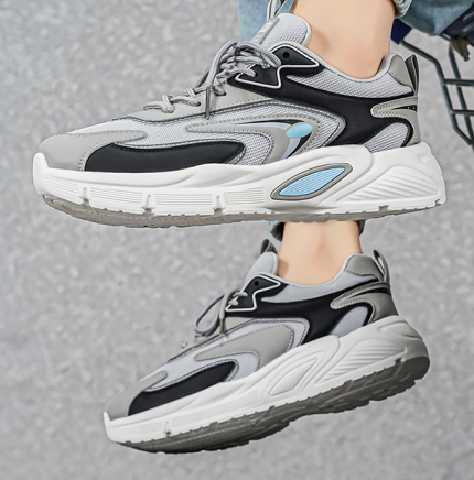 2026 Summer New Men's Breathable Mesh Sneakers, Trendy Versatile Thick Sole Casual Dad Shoes photo 5