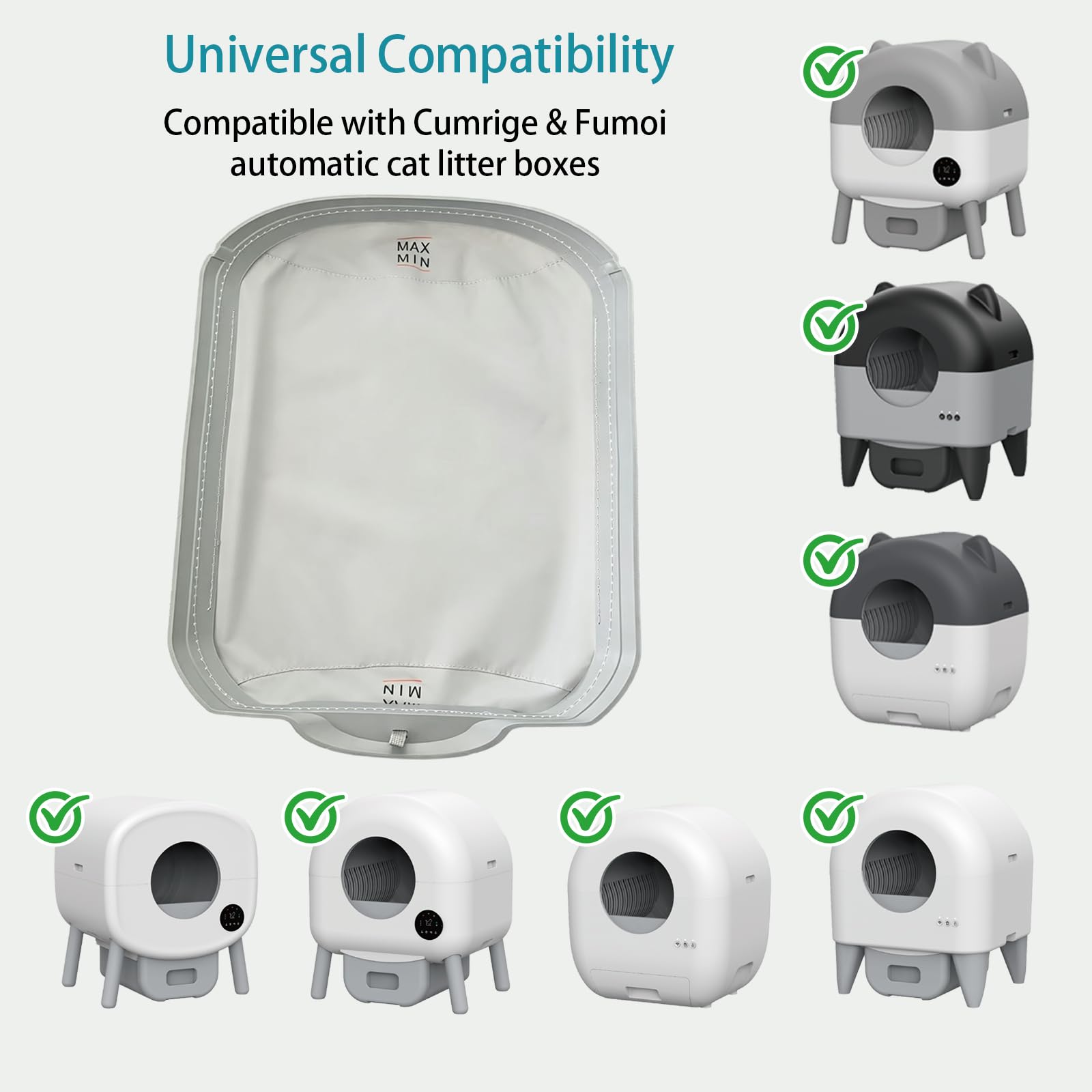 Waterproof Pad For Self Cleaning Litter Box  Removable Cat Litter Box Pad, Leak-Proof Replacement Liner Accessories photo 6
