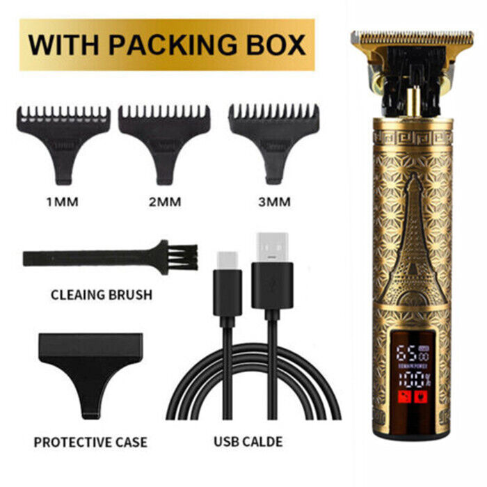 Professional Cordless Hair Clippers Beard Trimmer Men Hair Cutting Barber Shaver photo 1
