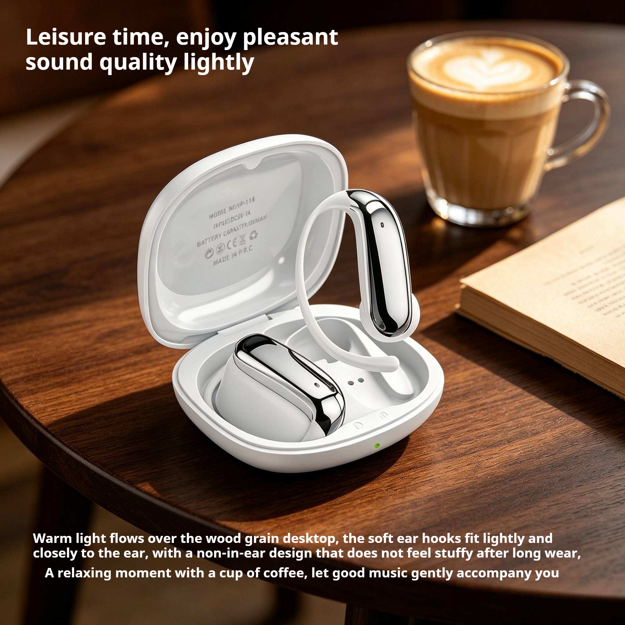 KP-114 Best-selling Wireless Bluetooth Ear-hook Headphones High-Quality Audio, Low Latency For Music Gaming Factory Stock Available photo 5
