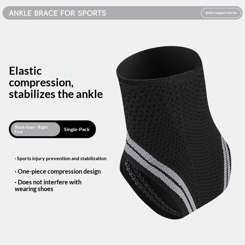 Sports Ankle Brace For Preventing Sprains, Suitable For Basketball And Running, With Fixed Ankle Joint Protection, Straps, Compression, And Breathability photo 5