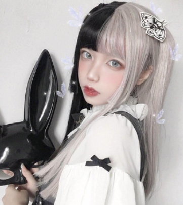 Anime Cosplay Wig Female Long Straight Hair photo 2