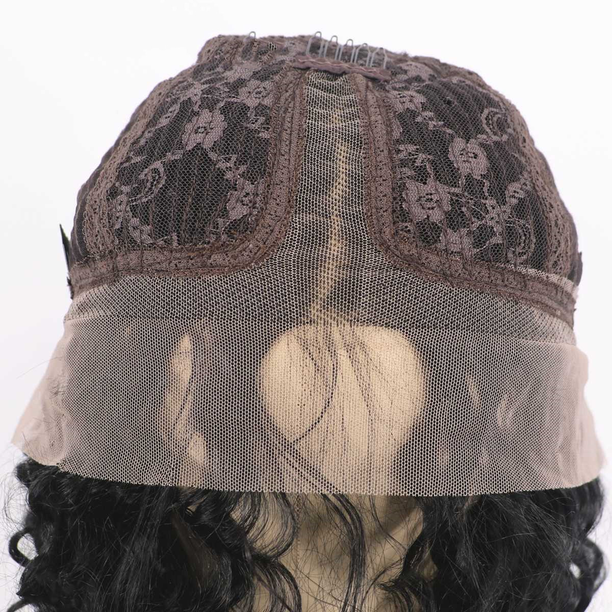 European And American Ladies Wig Black Lace Partial photo 4
