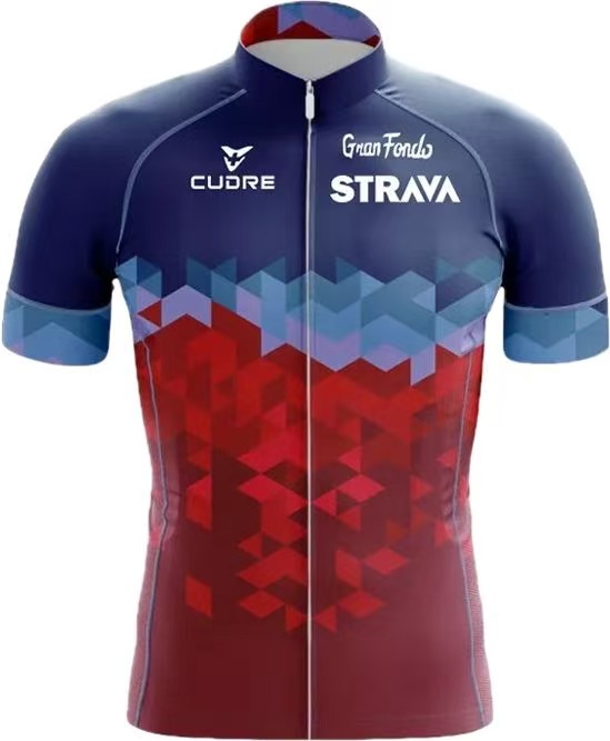 STRAVA Summer Short-Sleeve Cycling Apparel Set For Men, Mountain Bike & Road Bike Cycling Apparel, Quick-Drying And Breathable Cycling Suit photo 3