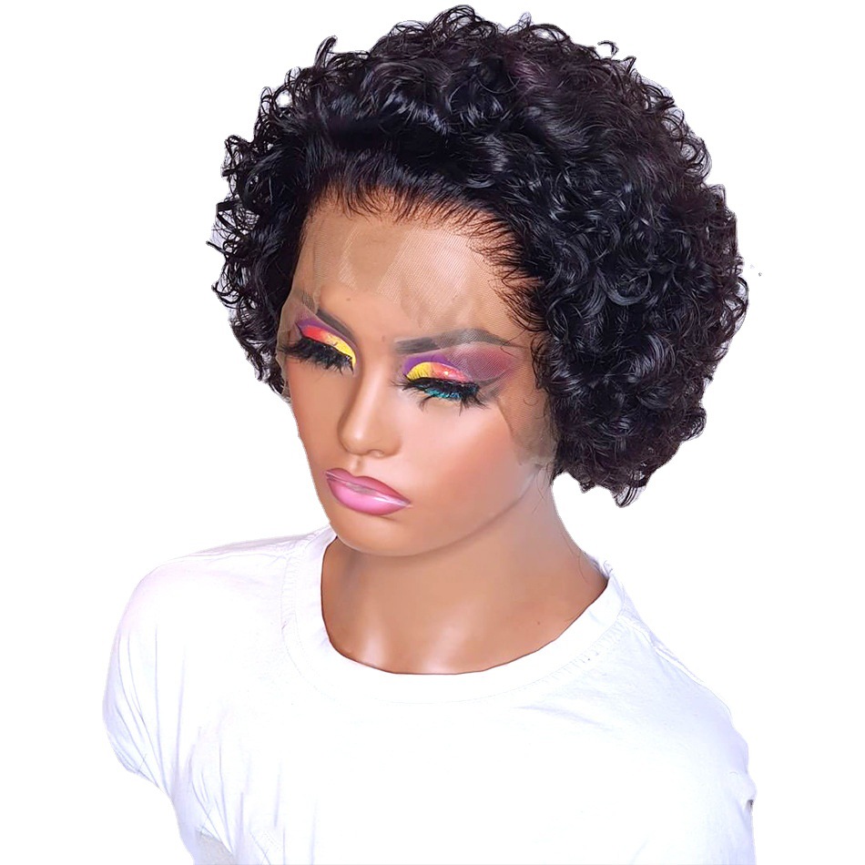 Cut Real Hair Front Lace Wig photo 3