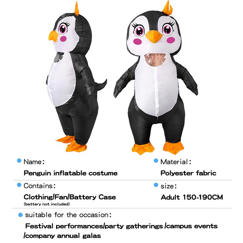 Cross Border Halloween Penguin Inflatable Costumes, Cosplay Outfits, Party Attire, Carnival Dolls, Inflatable Costumes photo 6