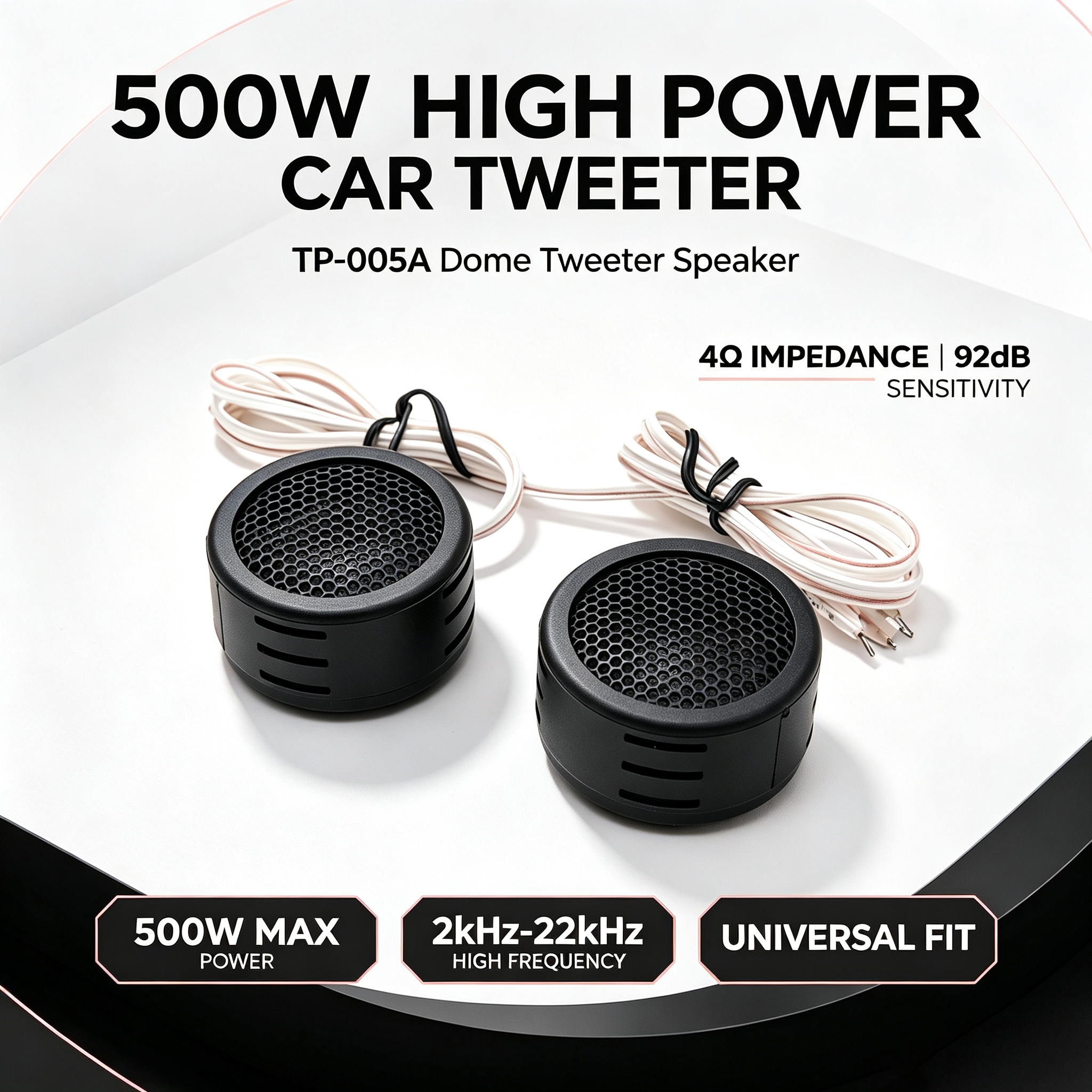 High End Car Dome Tweeter Speaker Mini Vehicle Audio High Frequency Loudspeaker photo 1