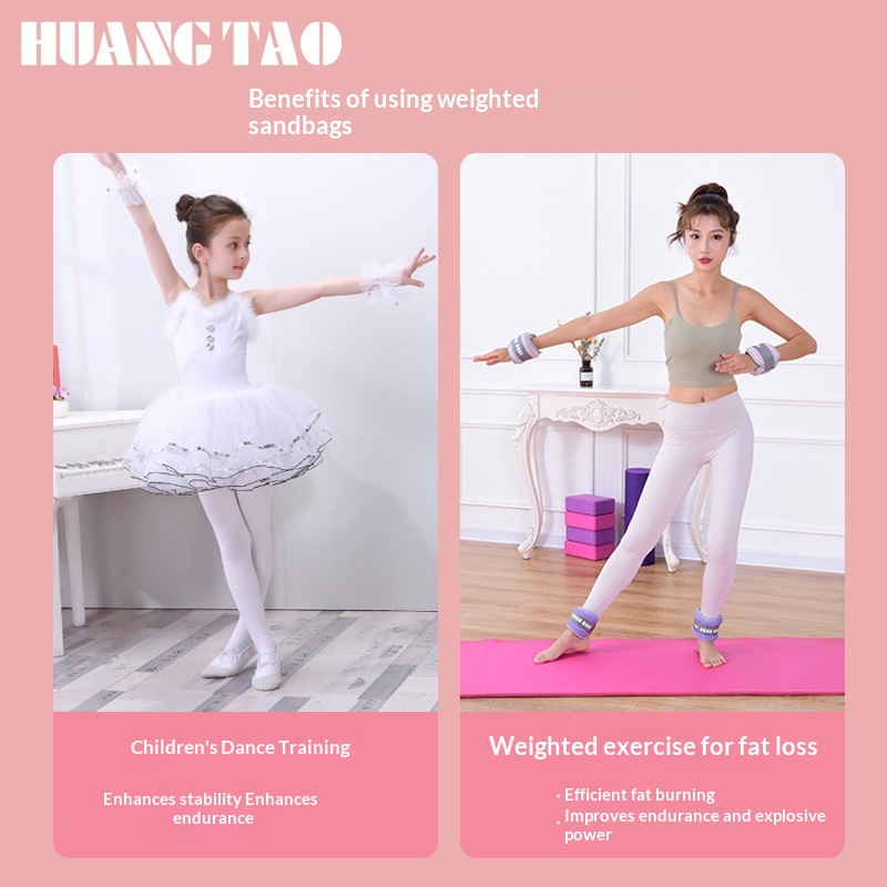 Sandbag Leg Weights For Yoga, Running Training, Girls' Weight-Bearing Dance, Student-Specific Invisible Leg And Wrist Exercise Sandbags photo 3