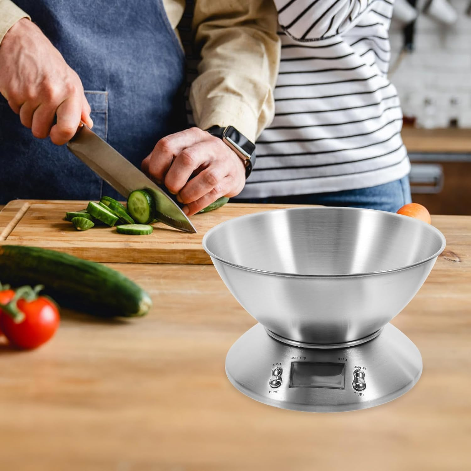 Compact Stainless Steel Electronic Kitchen Scale - Large Capacity Food Scale - Suitable For Both Household And Commercial Use - Multi-functional Electronic Food Scale photo 2