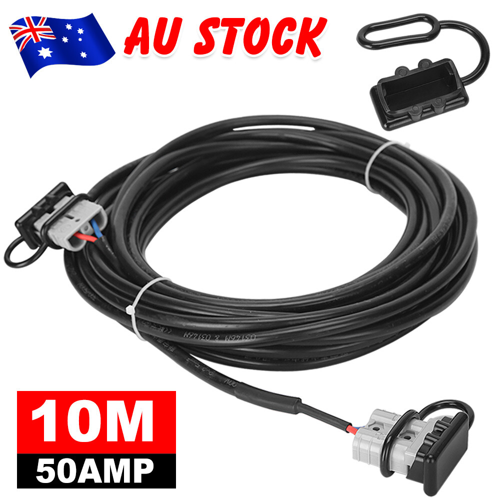 10m 50Amp Anderson Style Plug Extension Lead 6mm Double Adaptor Automotive Cable photo 7