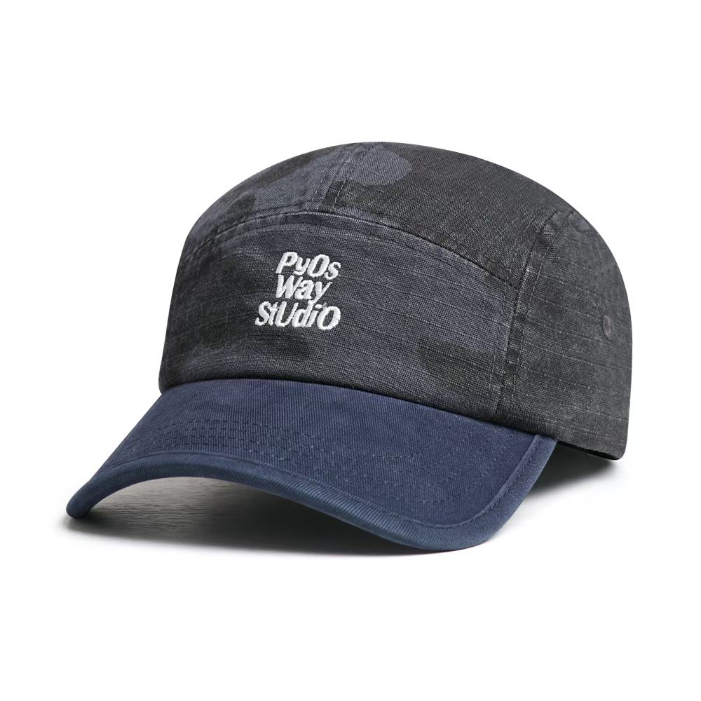 Cross-border Fashion Retro Washed Patchwork Letter Baseball Cap, Ideal For Daily Casual Wear And Versatile Styling, With A Curved Brim And Earflap photo 5