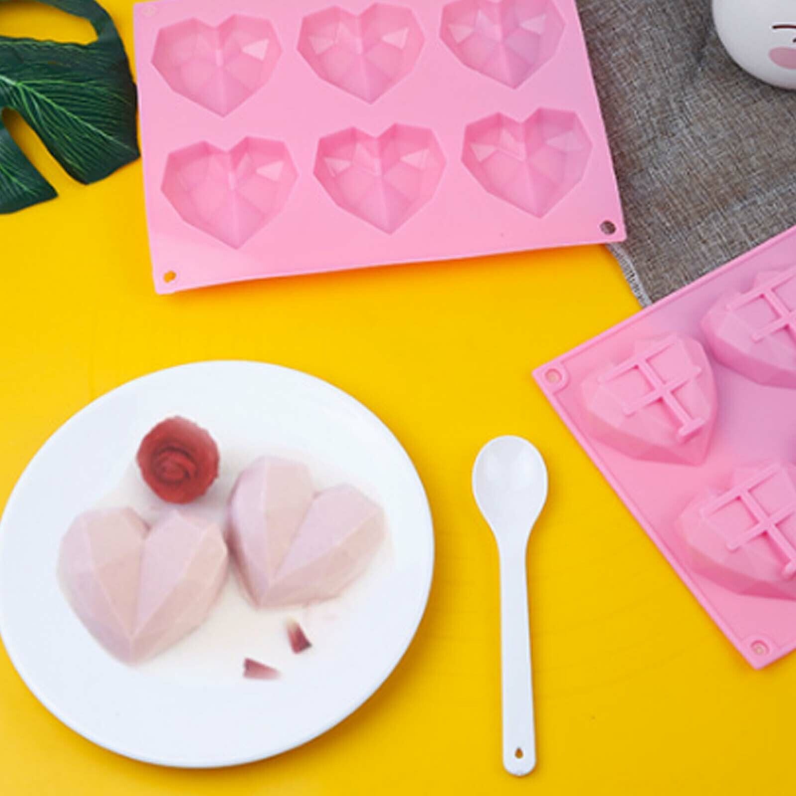 DIY 3D Fondant Mold Silicone Heart Shape Candy Cake Chocolate Mould Sugar Craft photo 6
