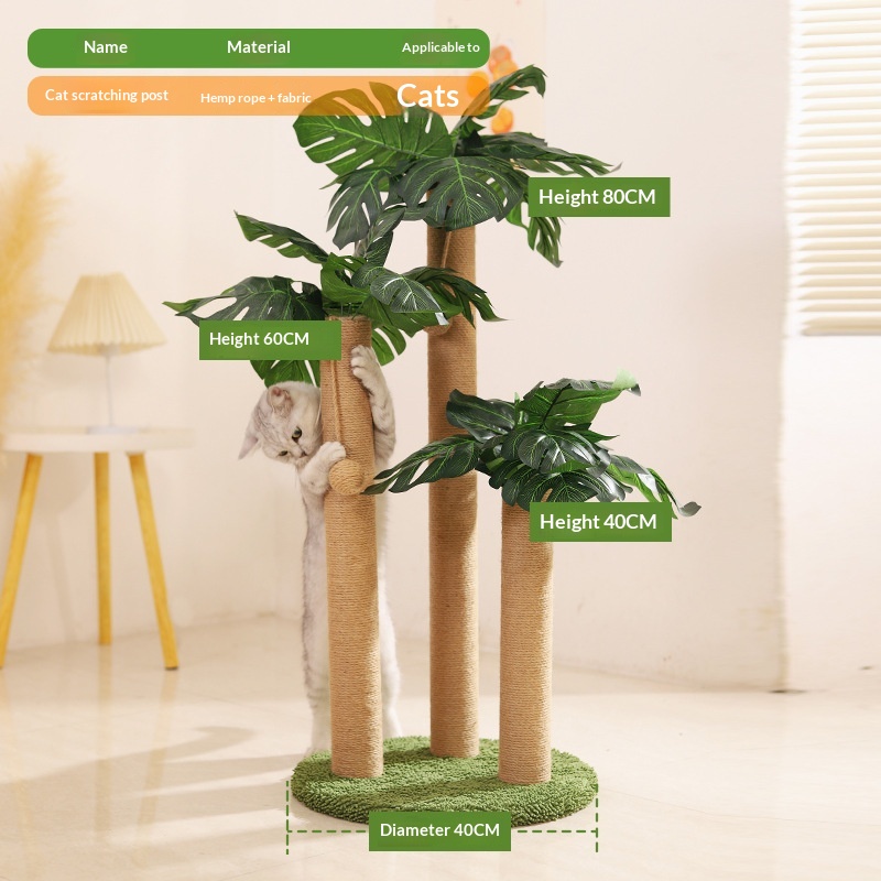 Cat Scratching Post, Cat Climbing Frame, Hemp Rope Cat Scratching Board, Vertical Boredom-Relief Pet Supplies, Cross-Border Hot-Selling Cat Climbing Frame, DIY Materials photo 4