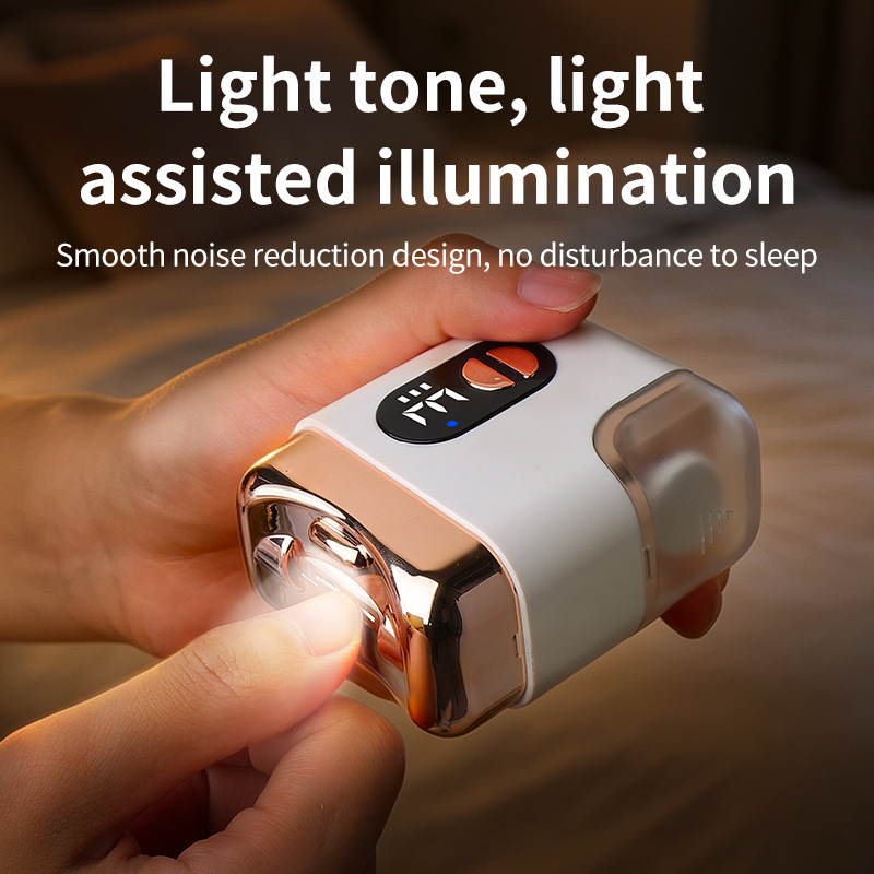 Electric Nail Clipper With LED Light, Portable Rechargeable Dual-Blade Nail Trimmer & Grinder For Elderly, Kids & Home Use photo 3