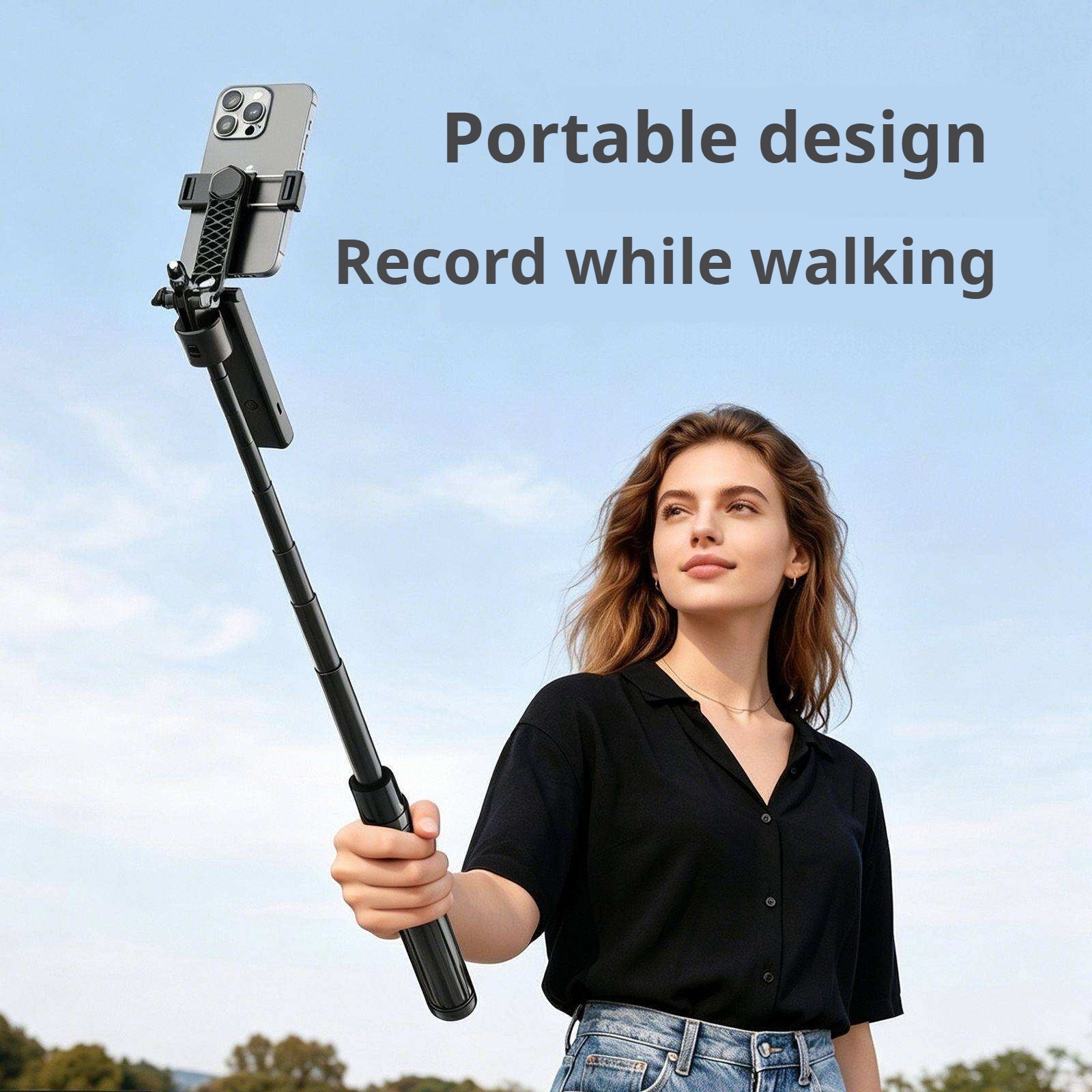 KP-Z New Handheld Smartphone Gimbal Stabilizer Universal Anti-Shake Selfie Stick Factory Stock Available photo 2