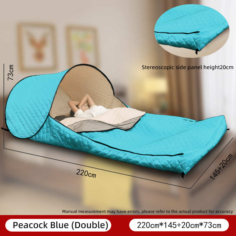 Portable No Assembly Warm Sleeping Bag Cover Quilted Thickened Wind & Cold Resistant Camping Dorm Nap Isolation Sleeping Bag photo 8