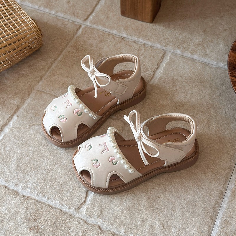2026 Summer New Baby Girls Sandals, Closed-Toe Breathable Princess Shoes, Korean Fashion Little Kids Sandals photo 4