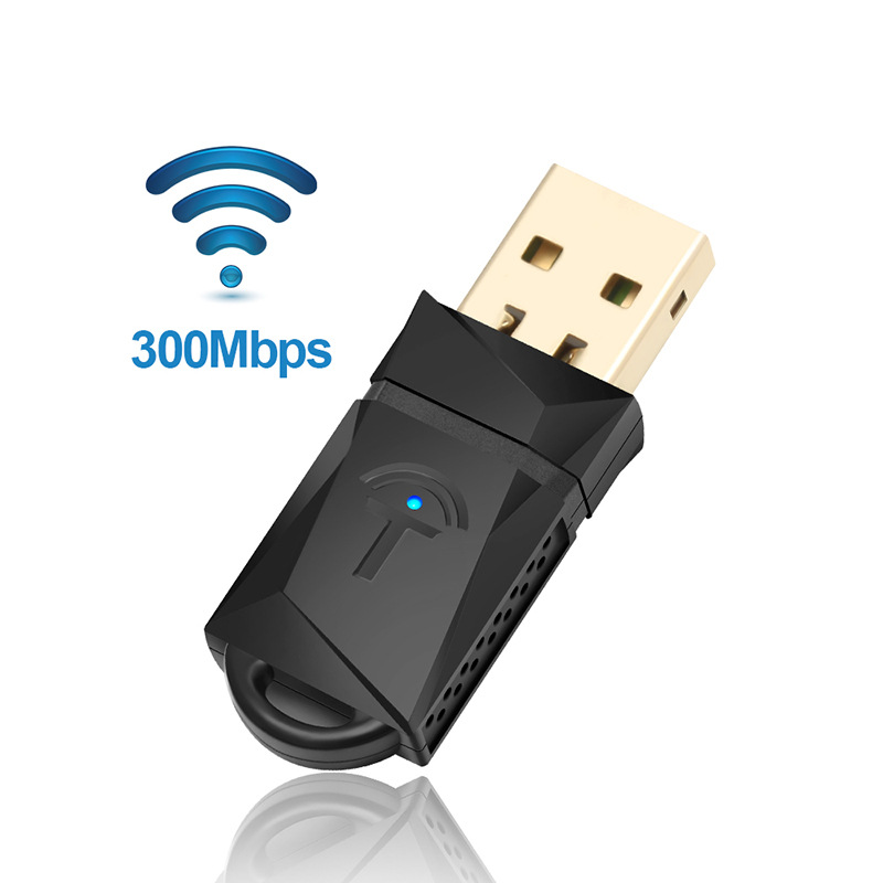 300 Mbps Wireless USB WiFi Adapter Portable Network Card photo 1