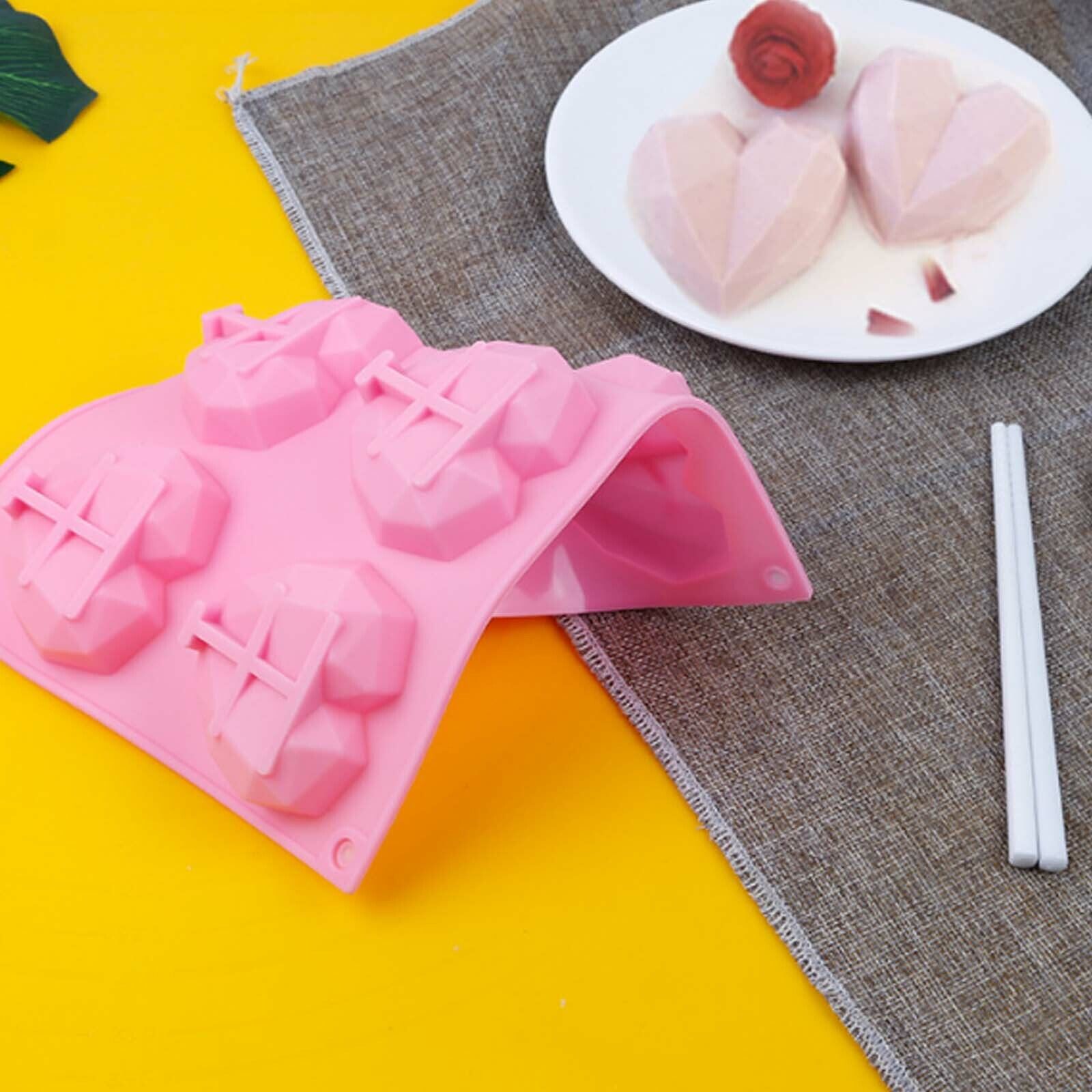DIY 3D Fondant Mold Silicone Heart Shape Candy Cake Chocolate Mould Sugar Craft photo 4