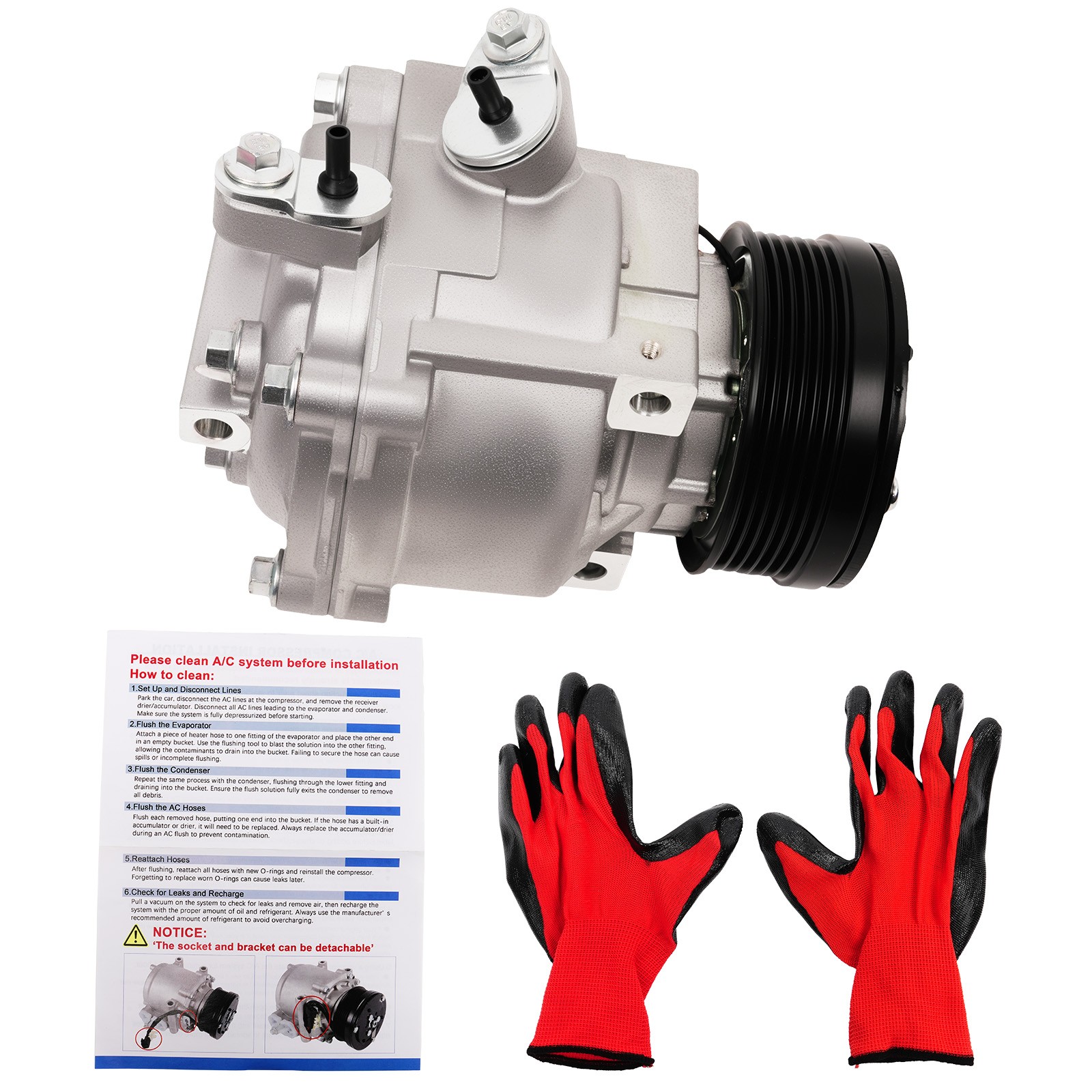 AC Compressor With Clutch 1x CO29167C Fits Chevrolet -Sonic 2013-2018 L4 1.6L 1.8L photo 1