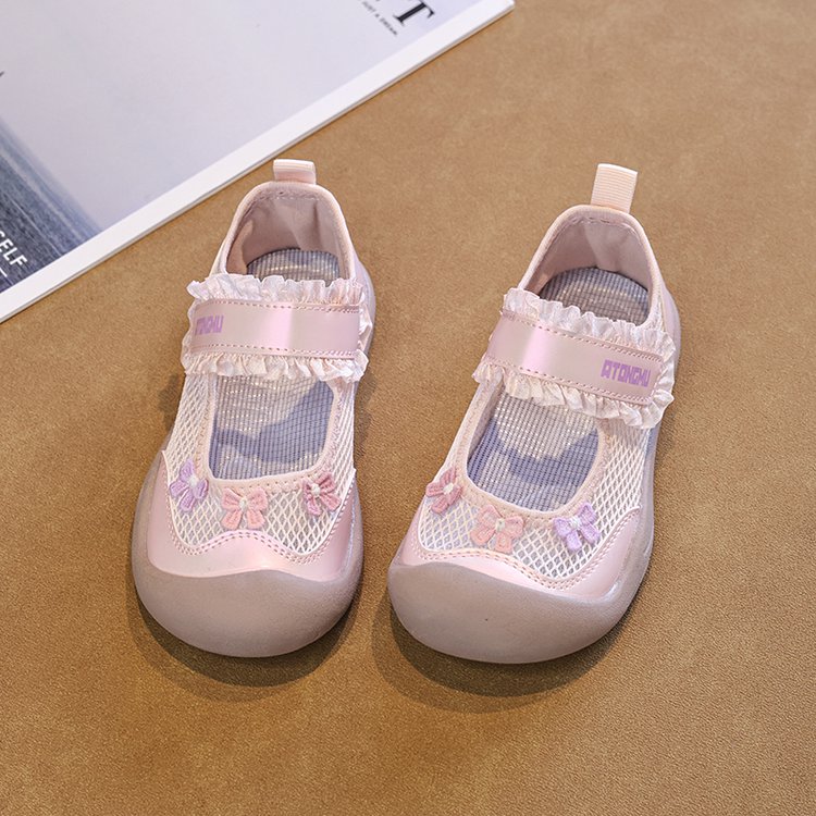 2026 Summer New Girls Mesh Breathable Sneakers, Toddler Soft Sole Non-Slip Casual Walking Shoes For Baby Girls photo 2