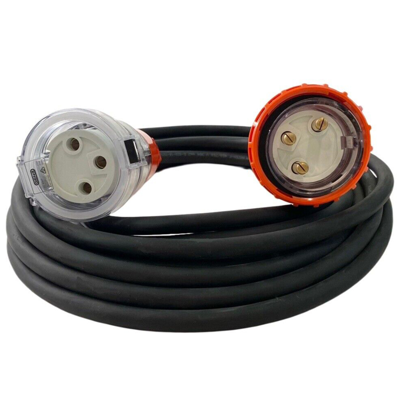 32 Amp 5m 3 Pin Extension Lead Single Phase 250V Rubber Heavy Duty Cable Male&Female Plug photo 5