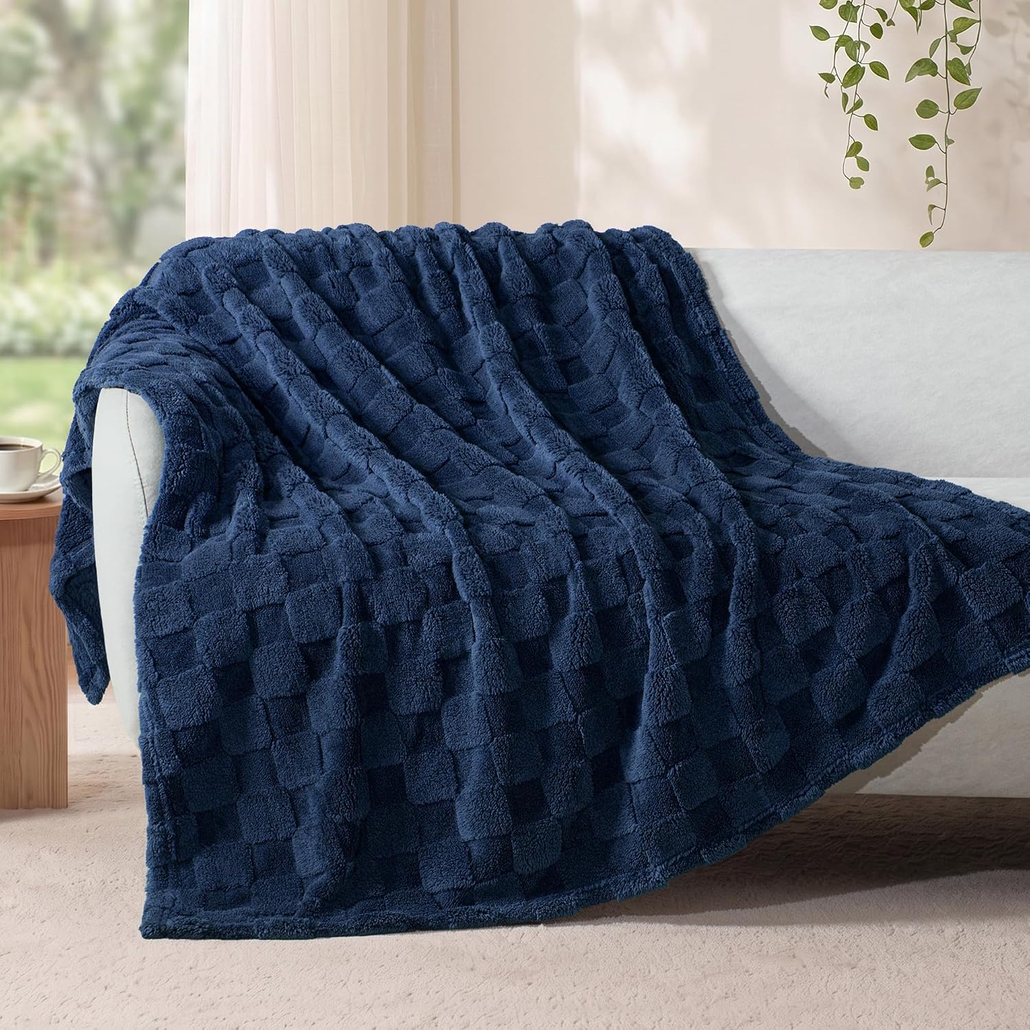 Super Soft Cozy Throw Blanket 50x60 Inch, Plush Sofa Blanket For Couch, Bed, Bedroom, Living Room And Home Decor photo 4