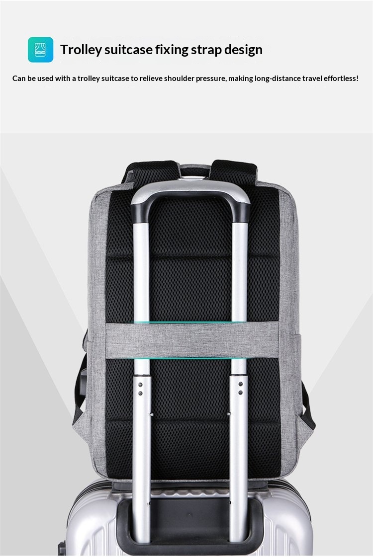 New Backpack For Men, Large Capacity Backpack, Multifunctional Backpack, Business Computer Bag, USB Charging Backpack - Red photo 3