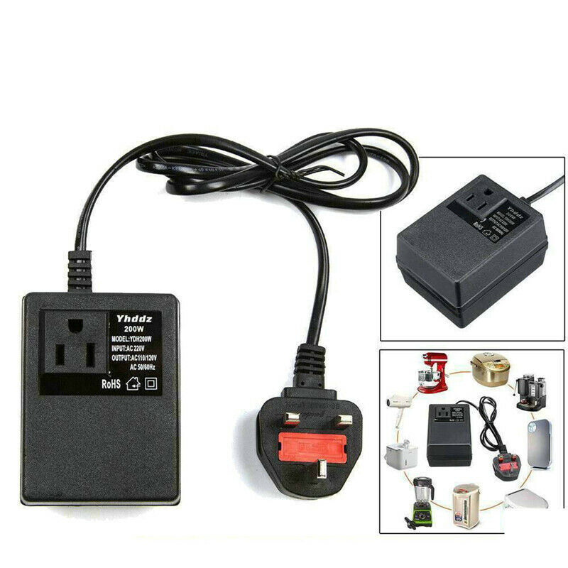 200W Power Voltage Converter Transformer Step-Down 220V 240V To 110V 120V photo 7