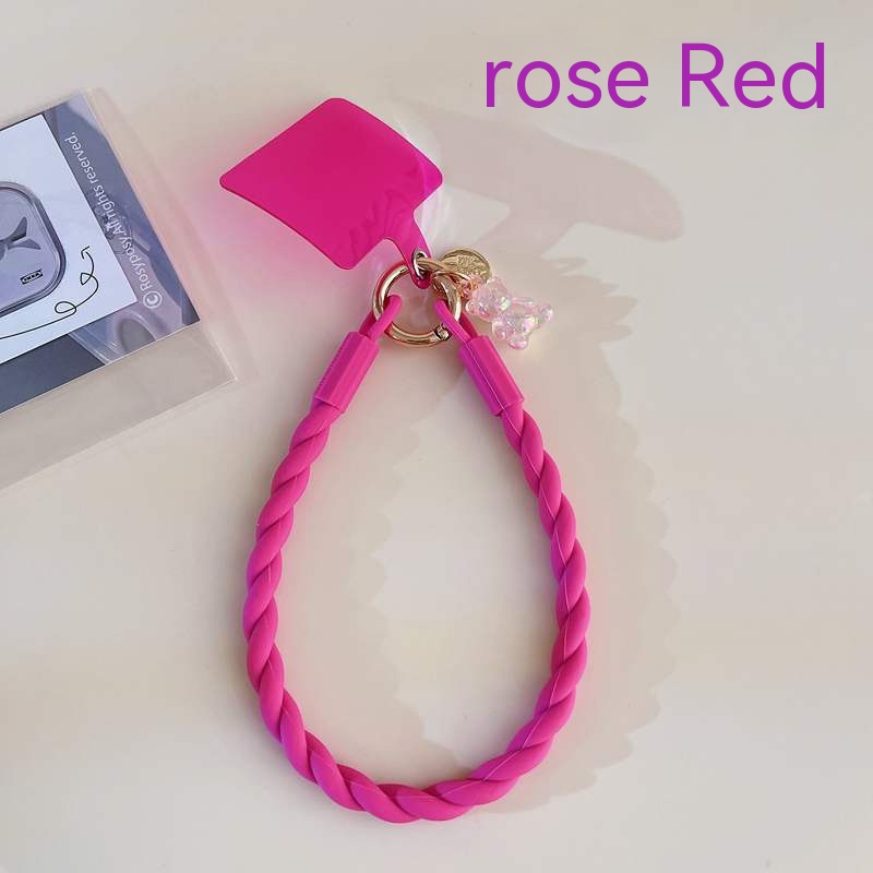 Phone Case Lanyard Suitable For Silicone Split Lanyard Keychain Short Rope Mobile Phone Pendant Gasket photo 2