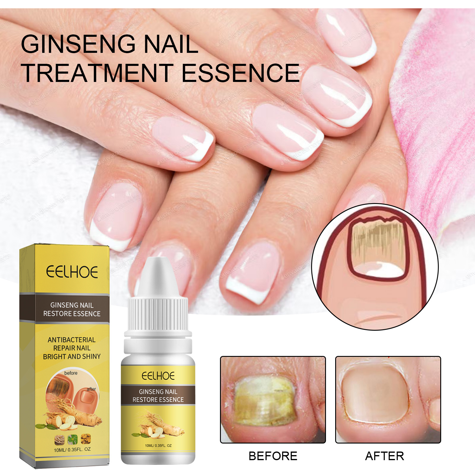 Ginseng Nail Essential Oil 10ml-box photo 7