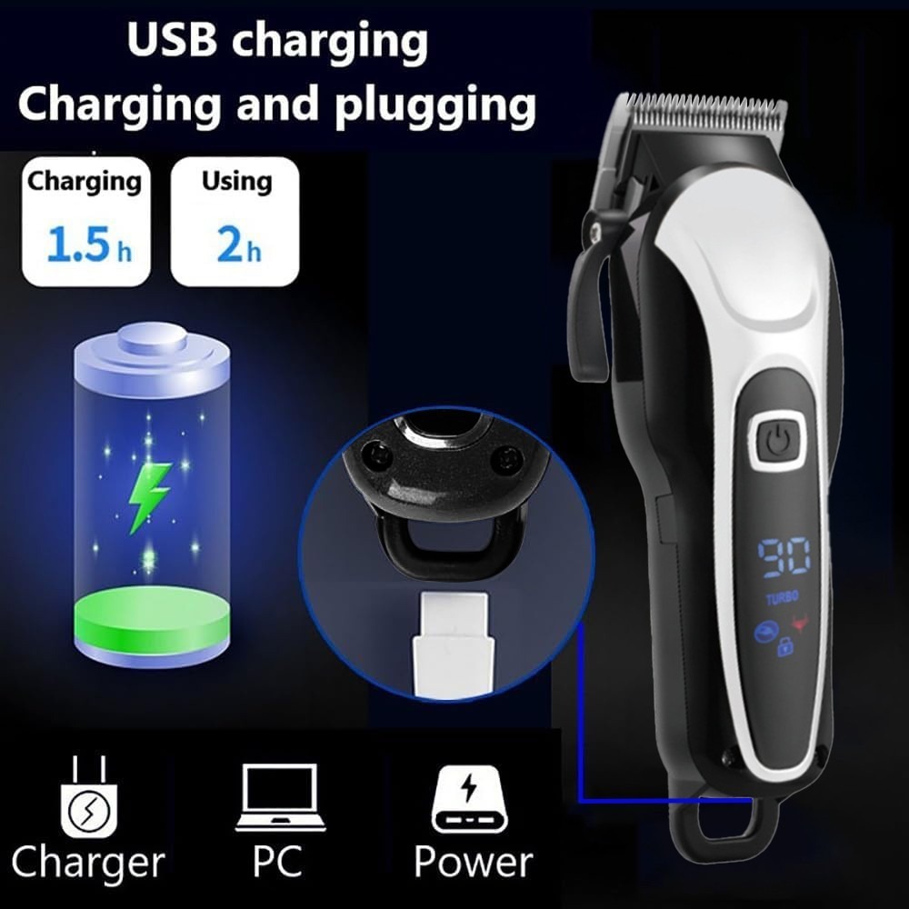 Dog Clippers Low Noise Cordless Pet Shaver Grooming Clipper Thick Hair Trimmer photo 6