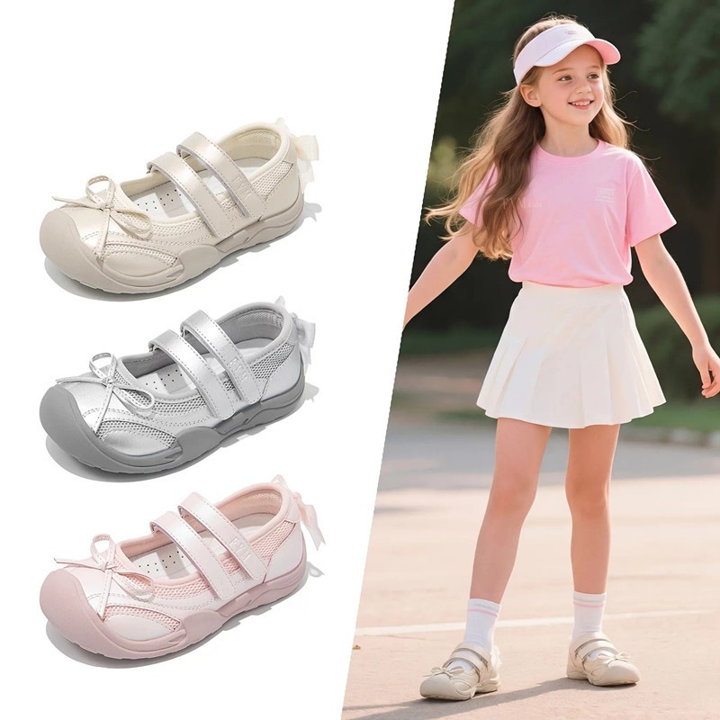 2026 New Summer Girls Ballet Shoes, Mesh Breathable Casual Sneakers For Little & Big Kids photo 4