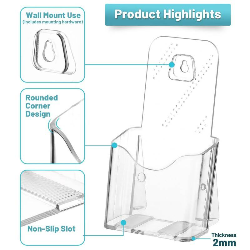 Premium 6-Pack Leaflet Holder, Menu Holder photo 1