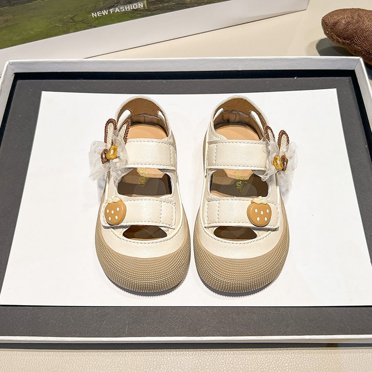 Girl Baby Cute Pendant Sandals Summer New Children's Princess Shoes Baotou Little Girl Soft Soled Shoes photo 2