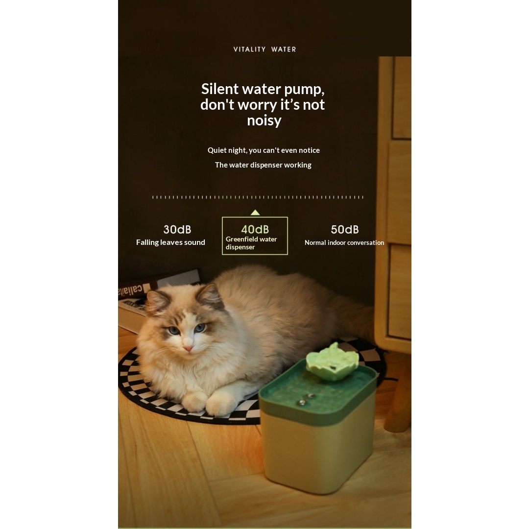 Silent Automatic Circulating Filtered Pet Water Fountain photo 6