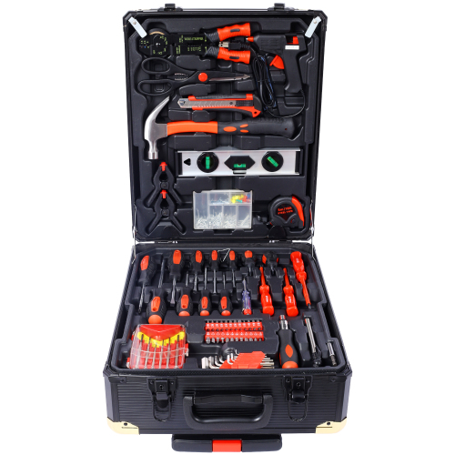 969pcs Home Repair Tool Set Kit For Men, Toolbox Storage Case With 4 Drawers, General Household Tool Kit With Rolling Tool Box, Tool Set Kit For Maintenance, Garden, Homeowner, Handyman -Black photo 7