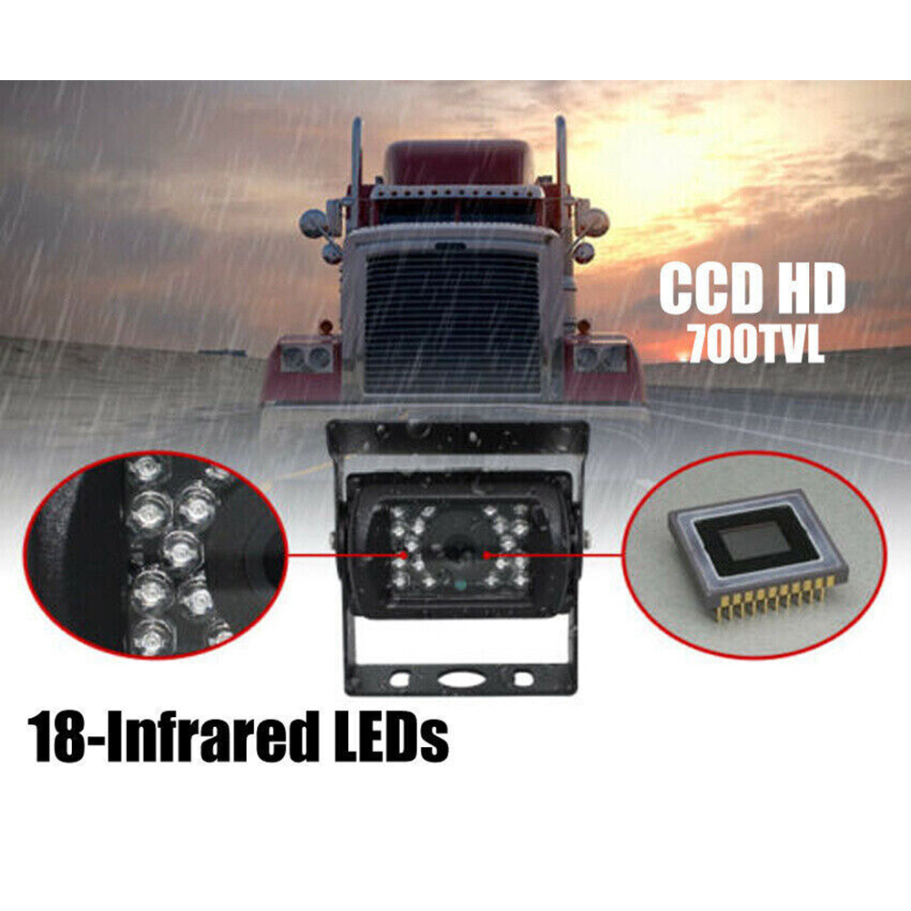 7'' Monitor 2 Waterproof Reversing Camera Car Rear View Kit For Truck Caravan photo 6