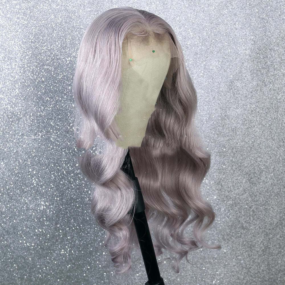 Wave Long Curly Synthetic Fiber Front Lace Wig photo 1