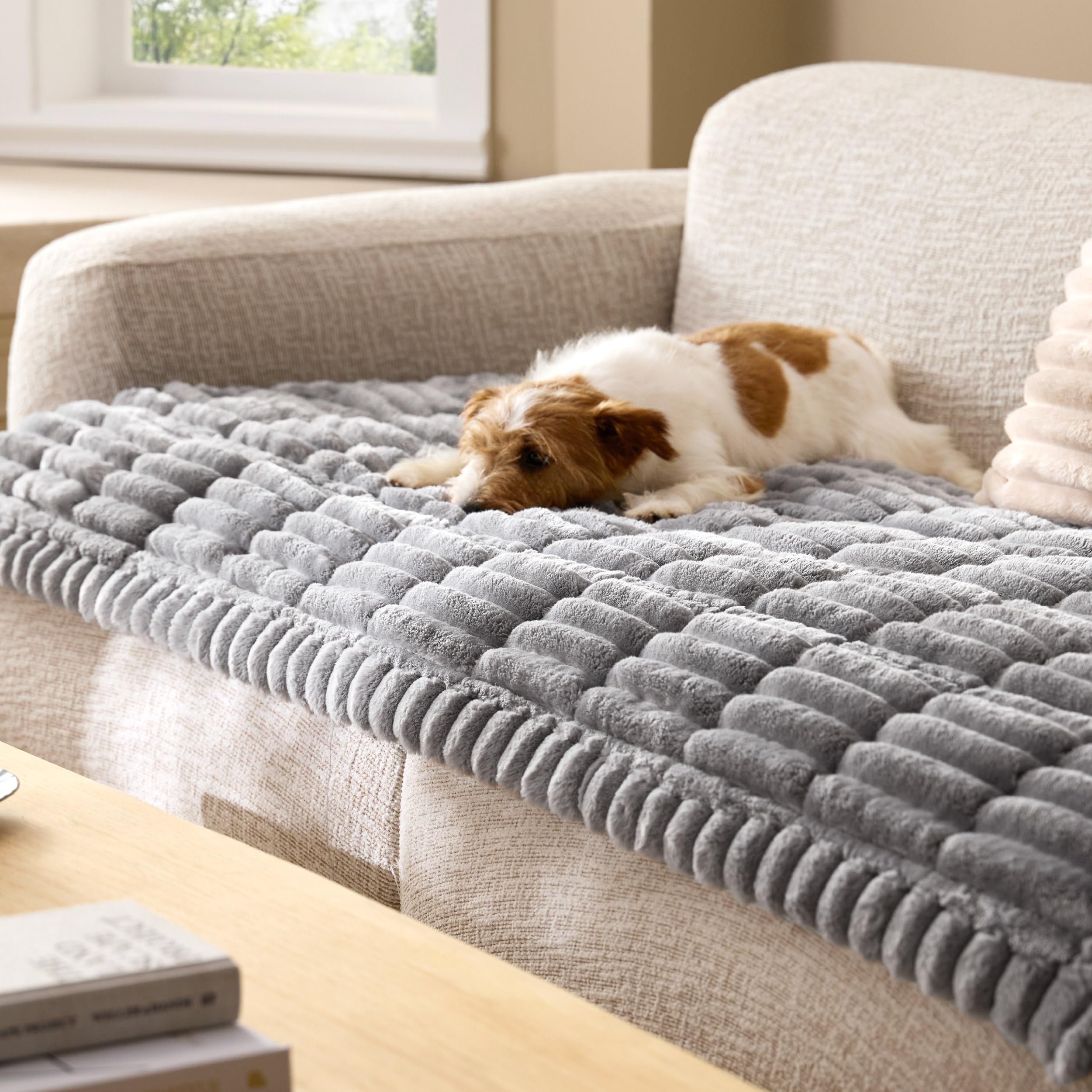 Couch Covers For Dogs, Non-Slip Sofa Covers For Pets Thick Quilted Padding, Ultra-Soft Corduroy Flannel, Machine Washable photo 4