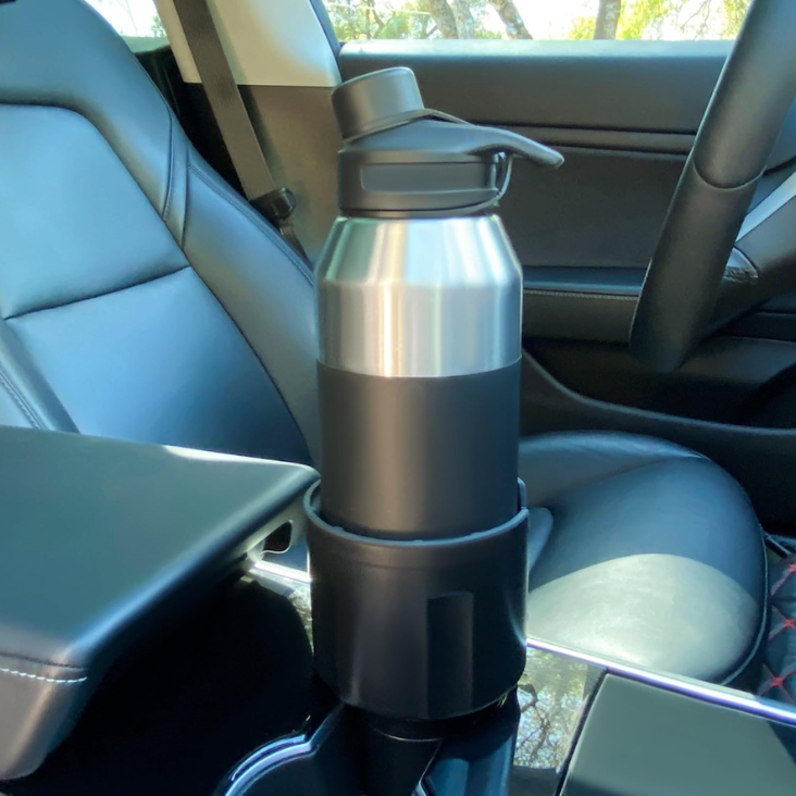 Swigzy Car Cup Holder Expander, Water Bottle Adapter Extender Insert, Black photo 4