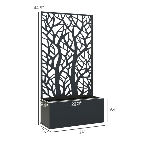 Garden Bed Galvanized Planter, Garden Bed With Privacy Pan photo 4