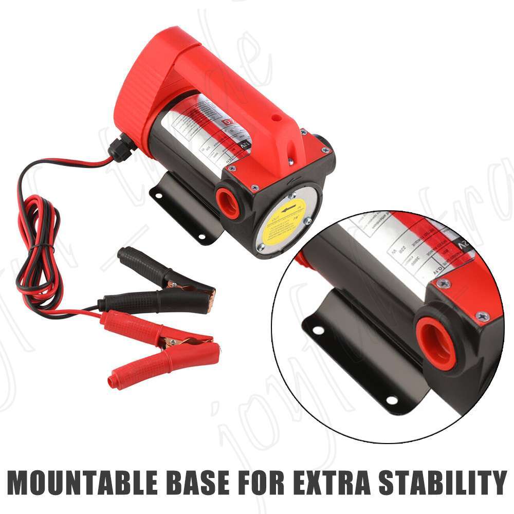 12V  Transfer Pump 45L&Min Electric Car Oil Fuel Extractor Bowser Petrol photo 8