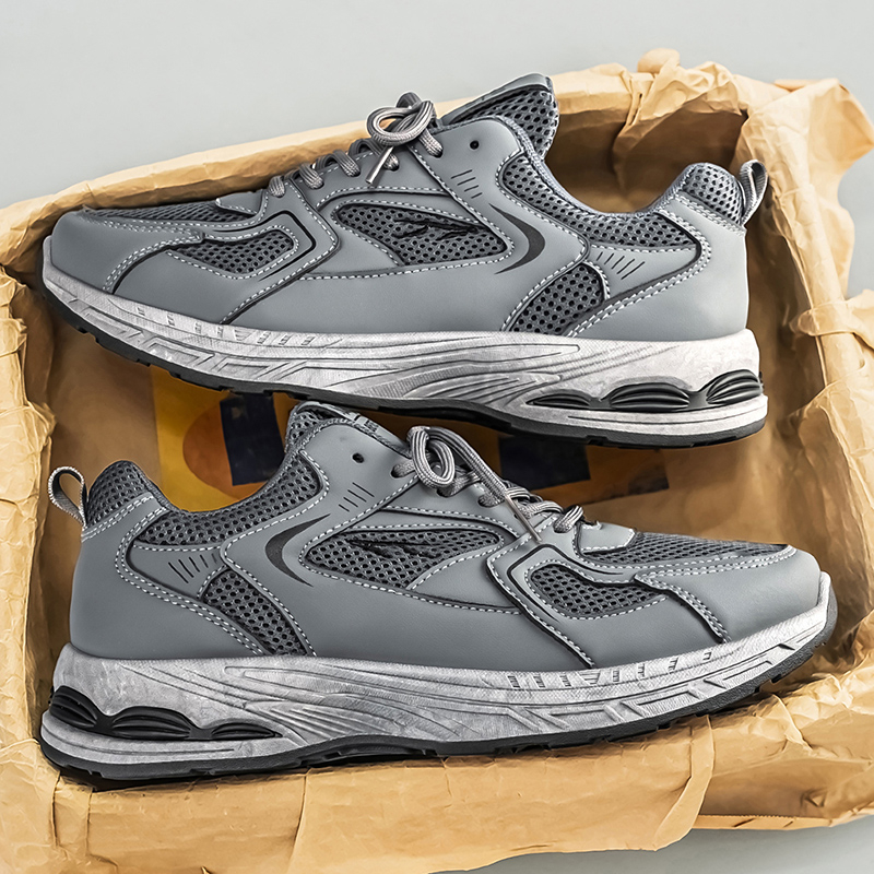2026 Summer New Arrival Men's Shoes, Breathable Mesh, Trendy & Versatile, Thick Sole Casual Athletic Dad Shoes photo 5