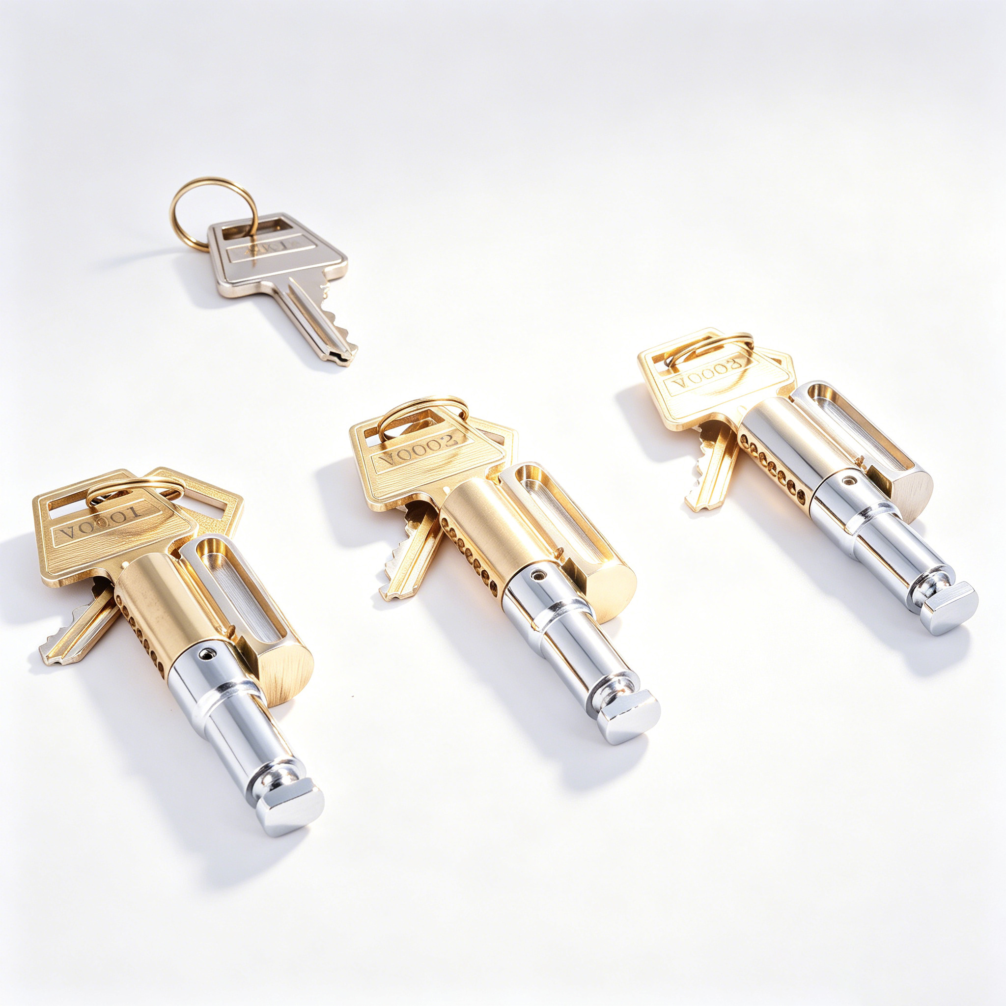 High Security 6 Pins Euro Cylinder Lock Master Key System For Front Door photo 4