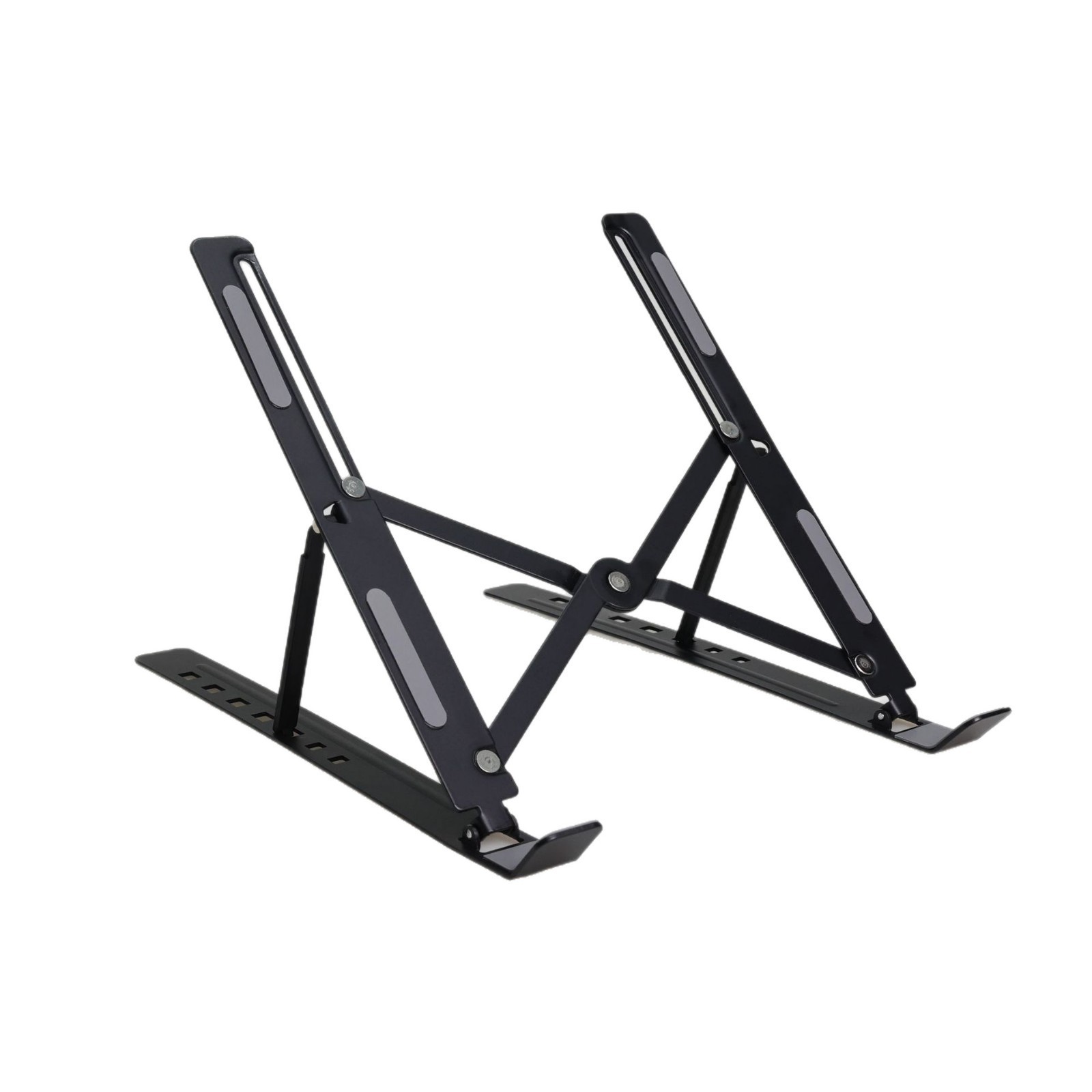 Aluminum Adjustable Foldable Laptop Stand With Desk Riser Holder For Notebooks photo 1