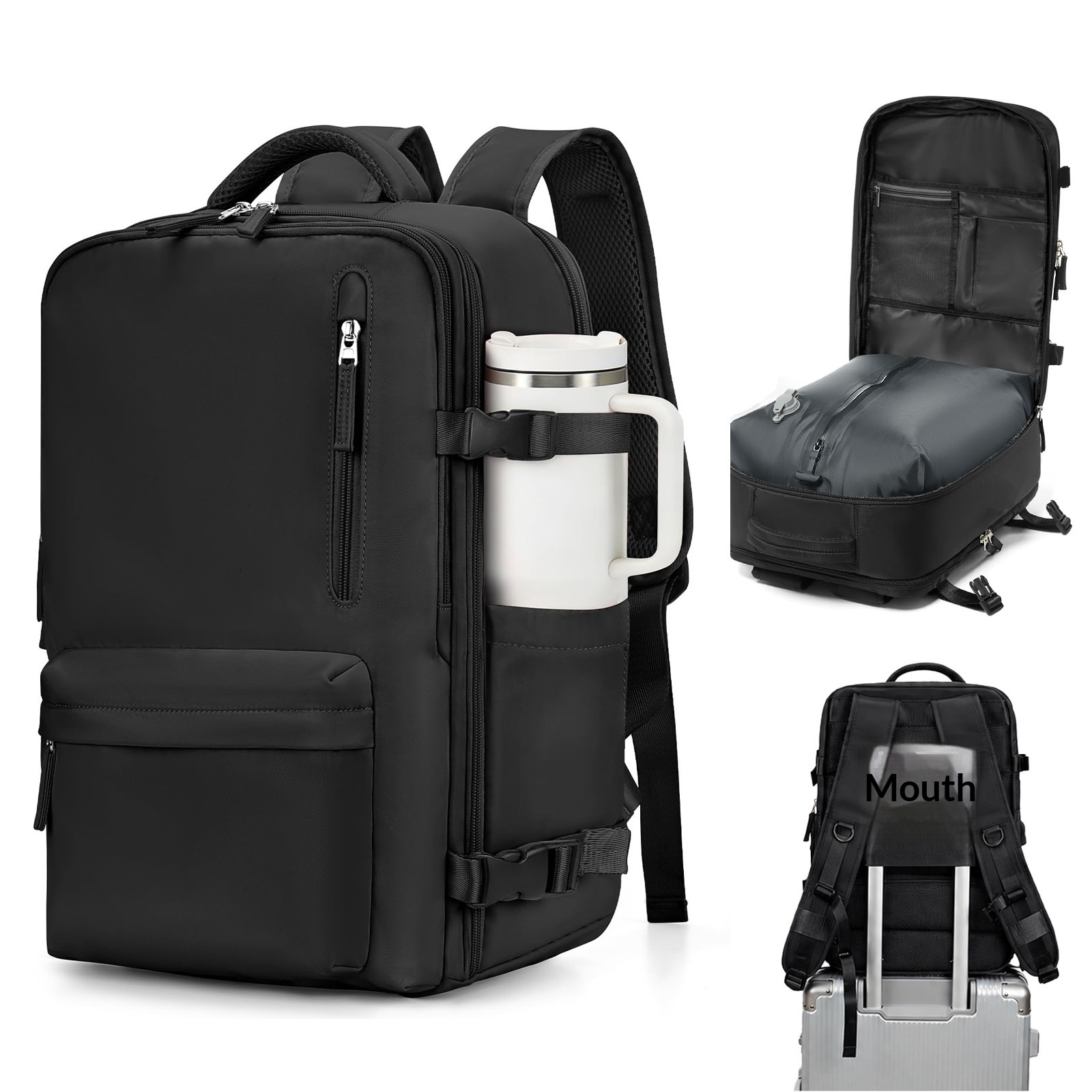Vacuum Compression Backpack, Budget Airline Boarding Travel Bag, Large Capacity Business Computer Bag, Lightweight photo 1
