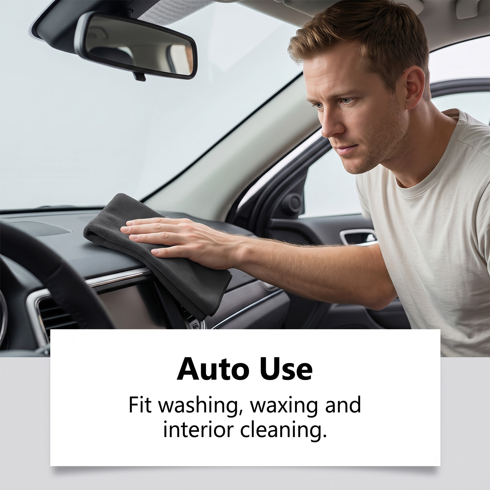 Magic Cloth Efficient Decontamination Water Absorbent Quick Dry Fine Weave No-Scratch Car Multi Surface Cleaning Cloth photo 7