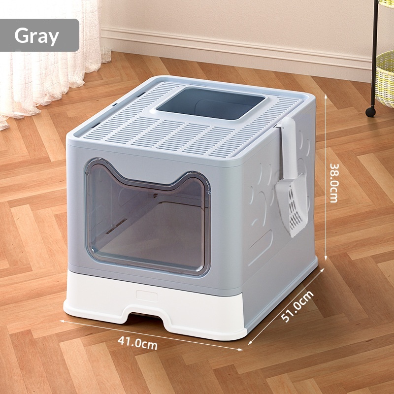 Extra-large Enclosed Drawer-Type Odor-Control Cat Litter Box photo 1