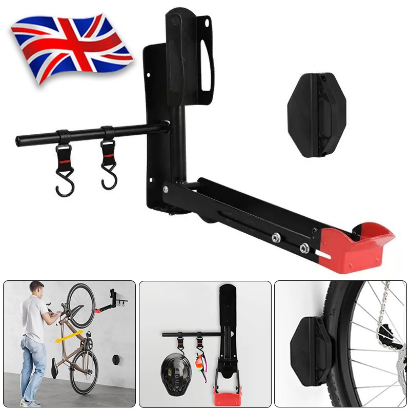 Bike Wall Mount Swivel Rotating Rack Garage Hook M TB Road Electric Bike Storage, photo 1